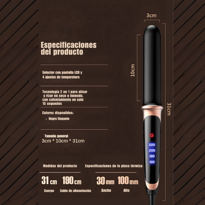 Plancha Profesional 2 en 1
